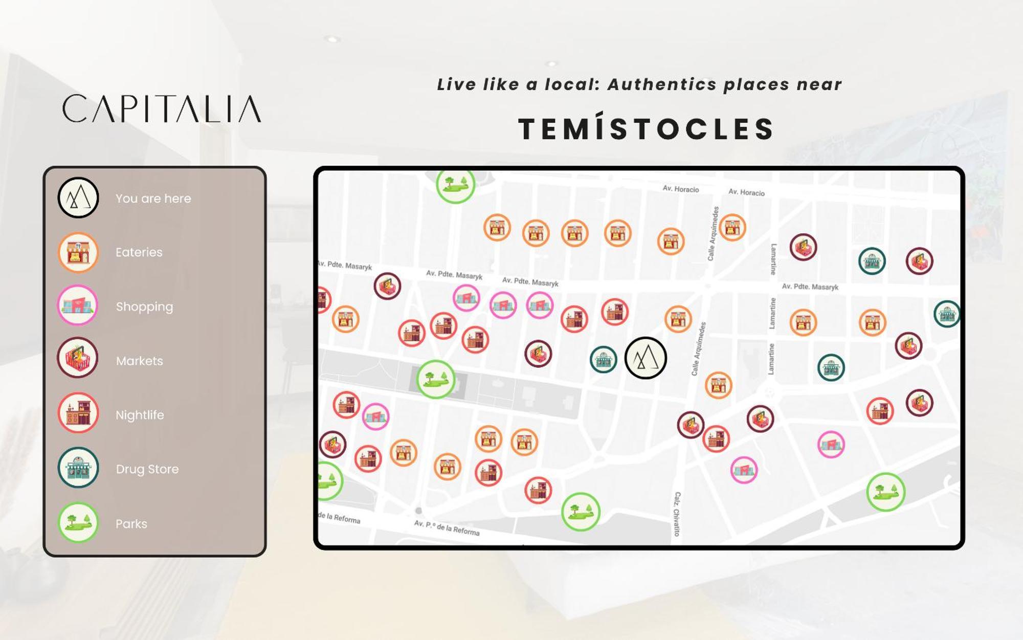 Capitalia - Luxury Apartments - Temistocles 40 Mexico City Exterior photo